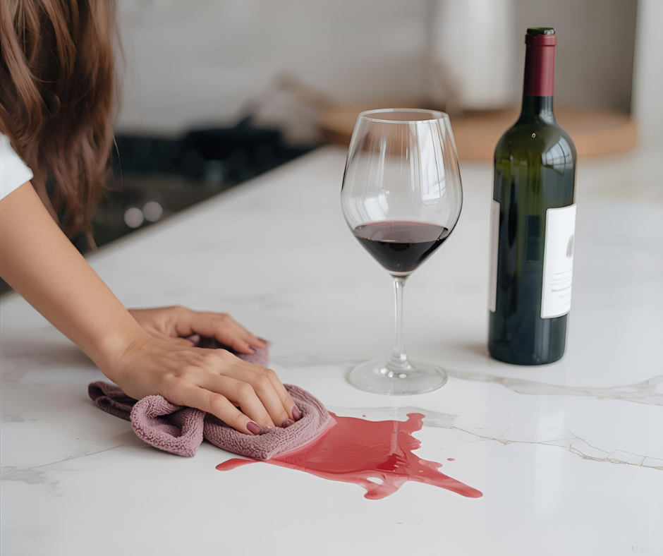 Wipe spills immediately