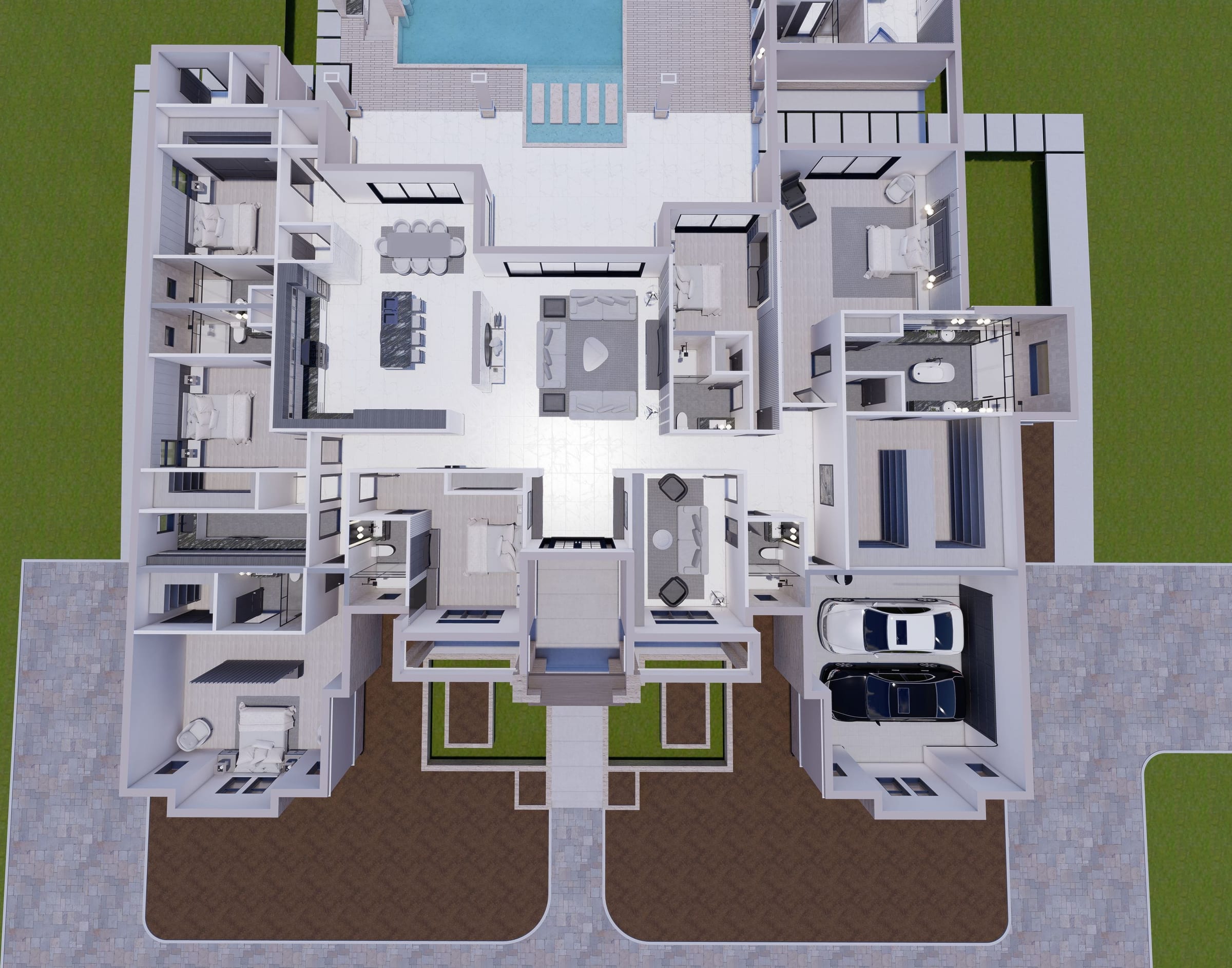 Achlys 3D floor plan, top-down