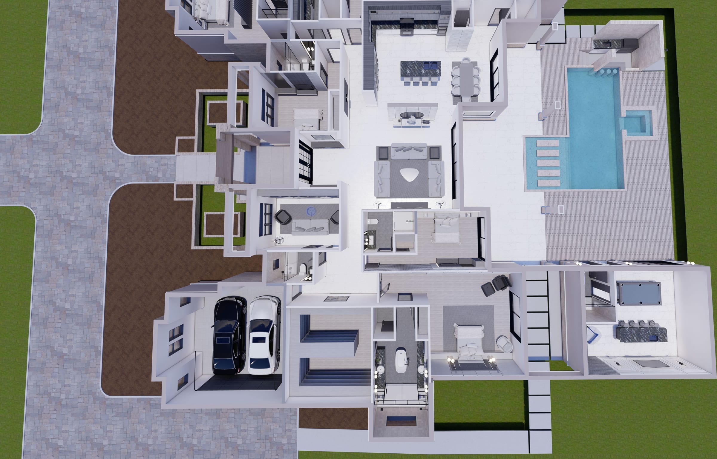 Achlys 3D floor plan, side view
