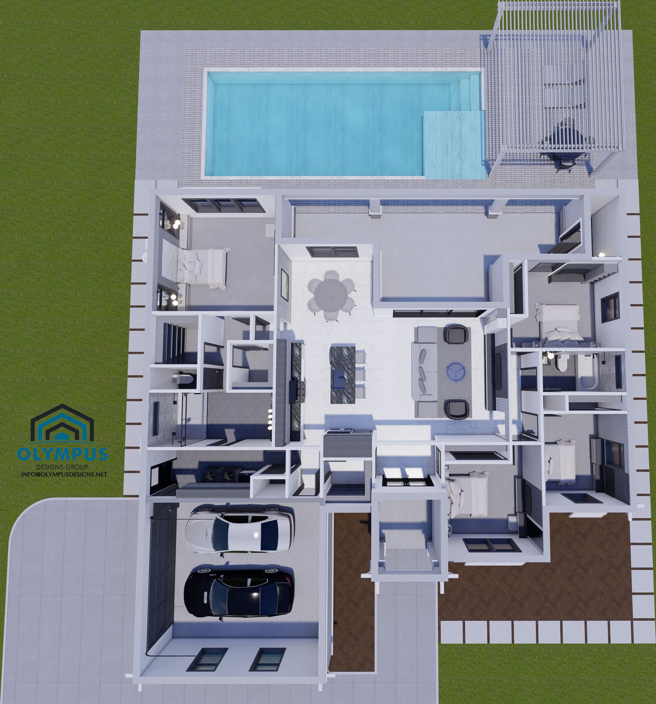 Adrastea 3D floor plan, top-down