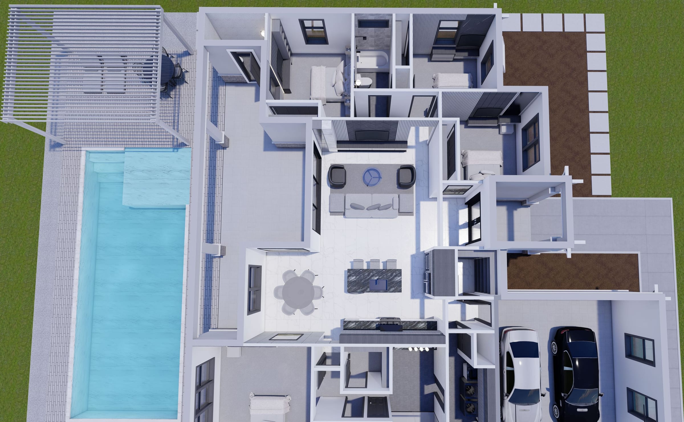 Adrastea 3D floor plan, side view
