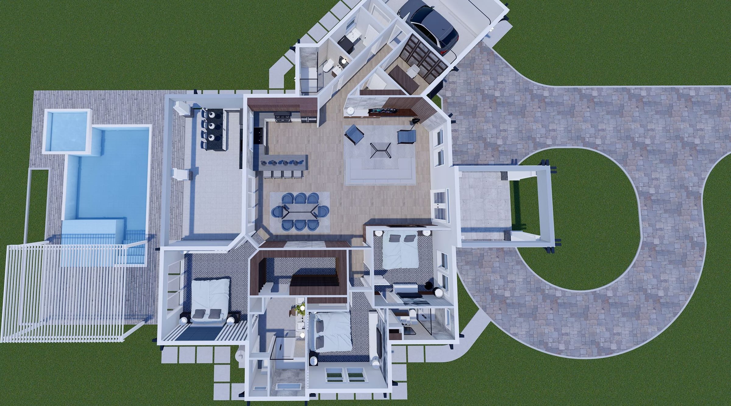 Aegle 3D floor plan, side view