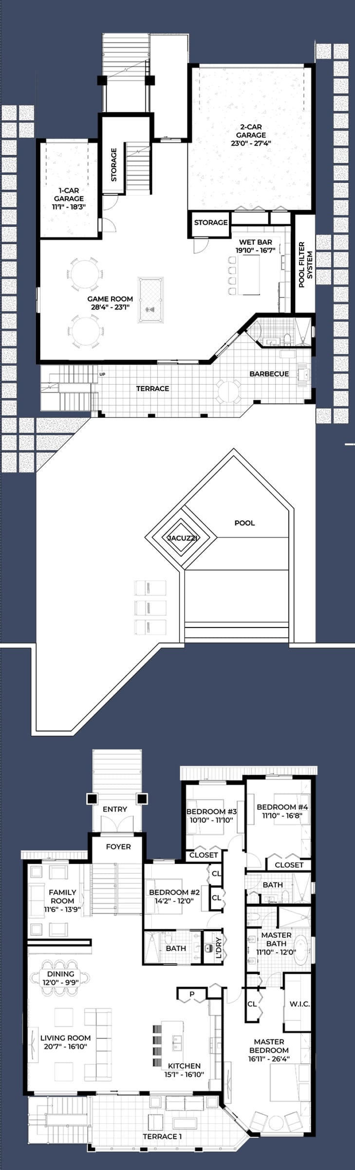 Aella 2D floor plan with dimensions