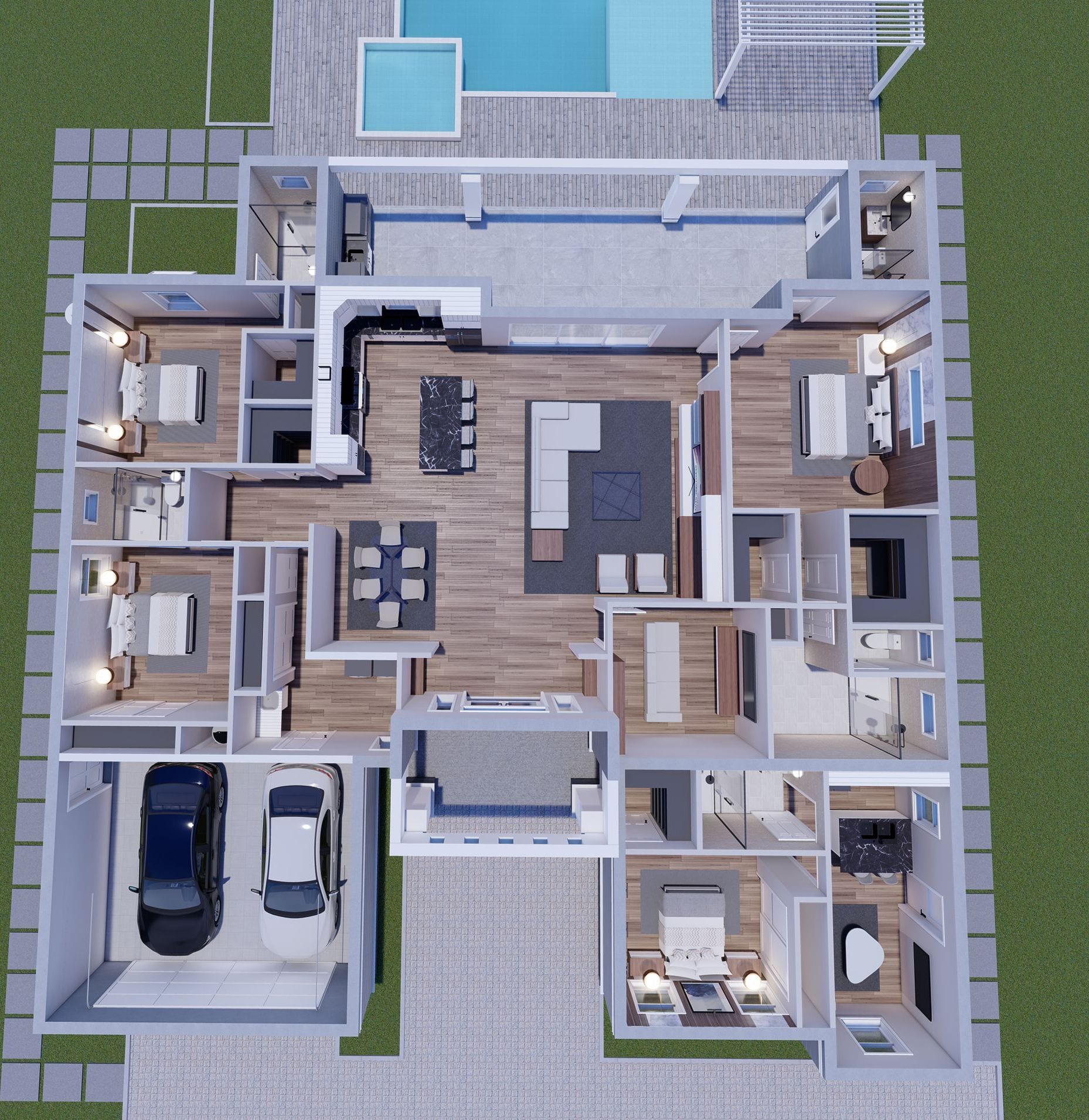 Aeolus 3D floor plan, top-down