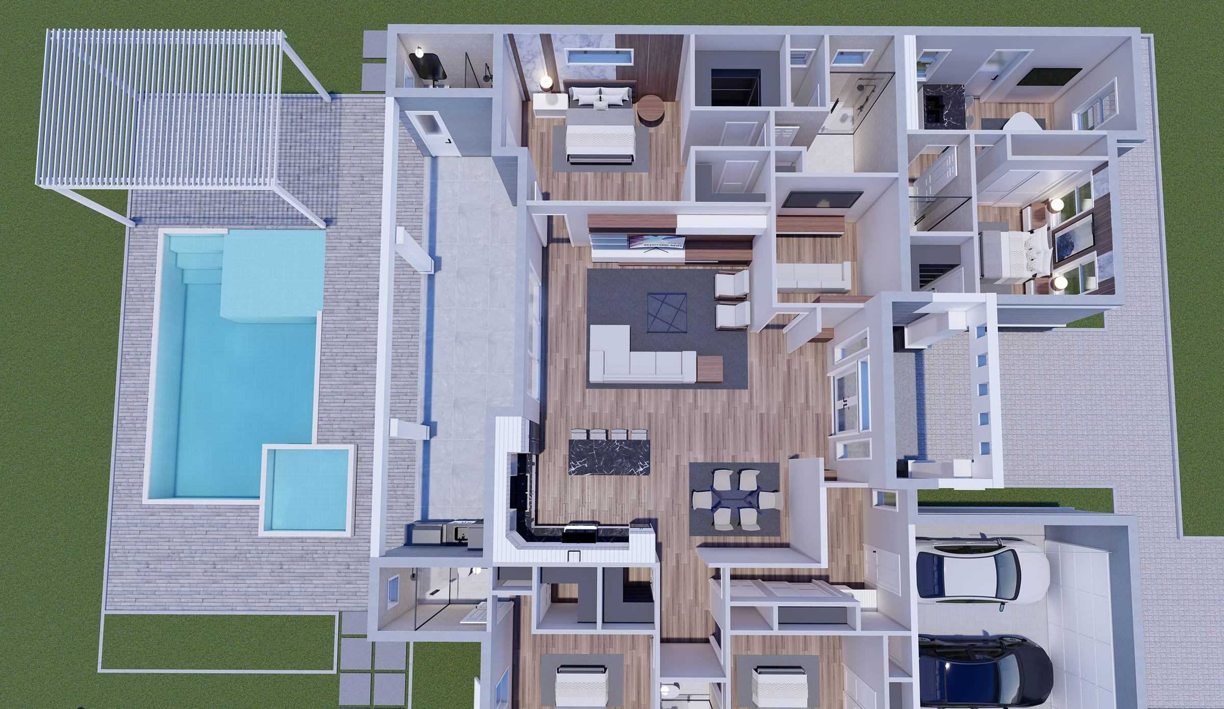 Aeolus 3D floor plan, side view