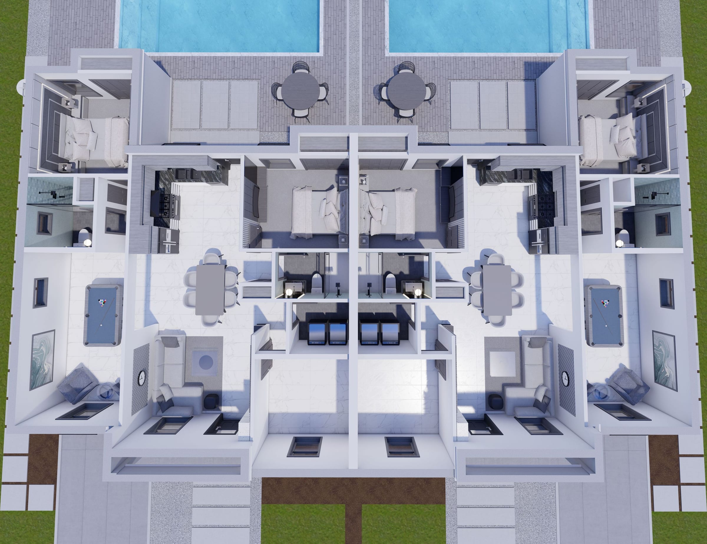 Aeson M2 3D floor plan, top-down