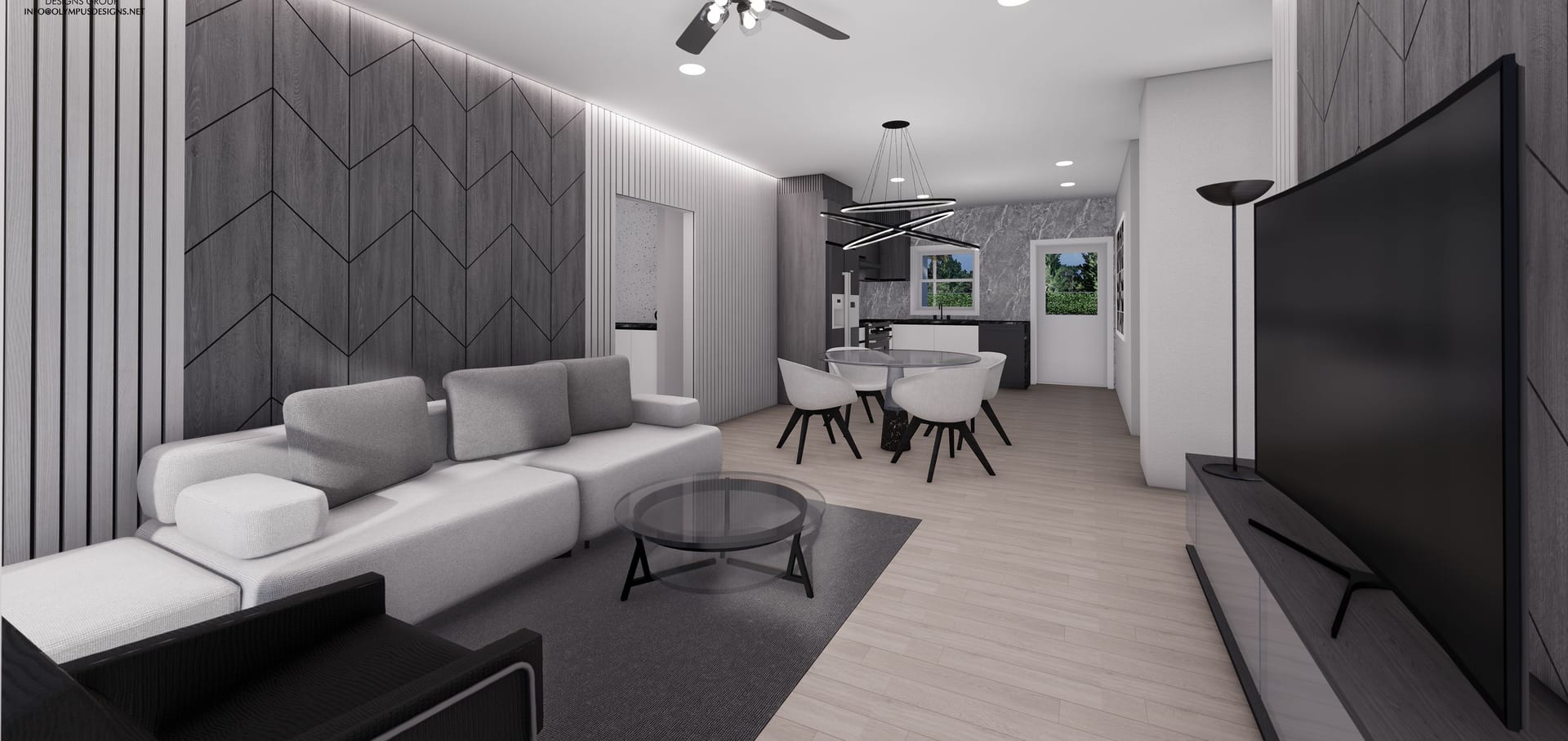 Aeson OP1 (No Garage) living area, alternate view