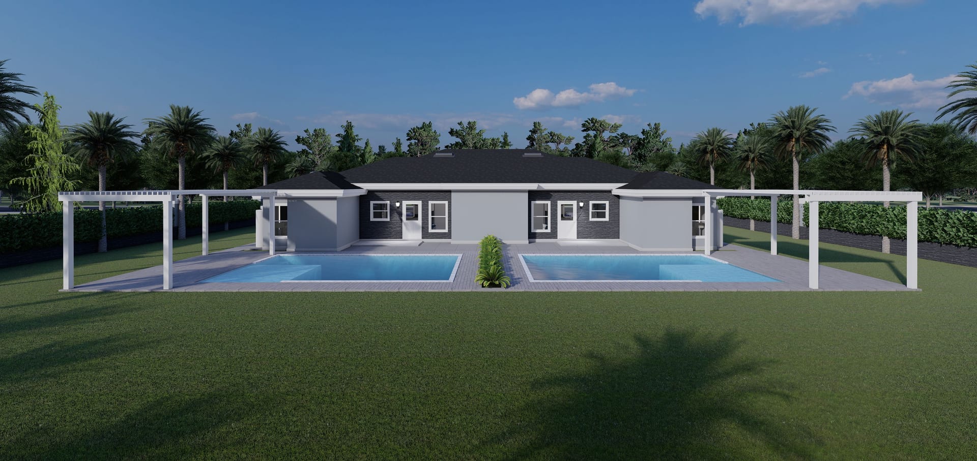 Aeson OP1 (No Garage) rear facade