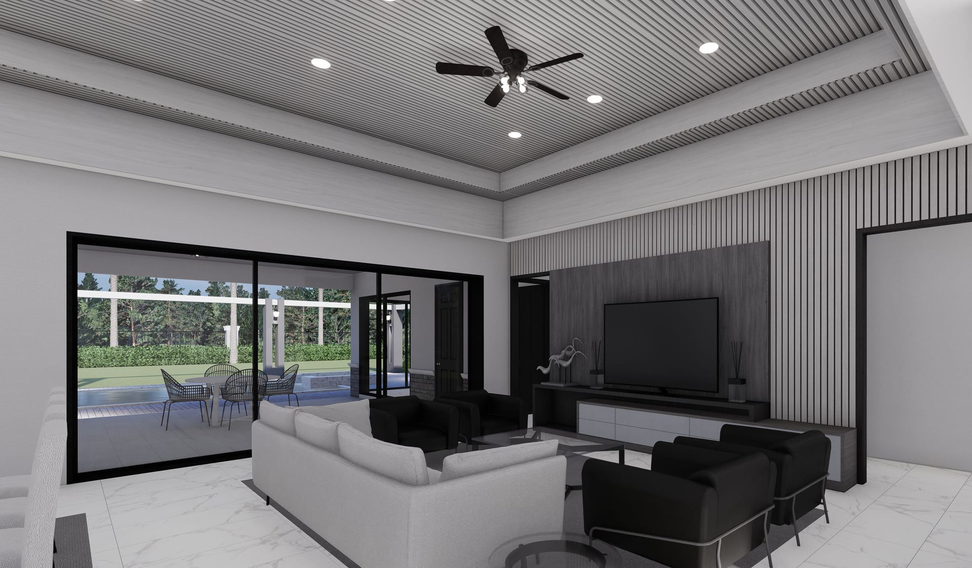 Aion M1 living area, alternate view