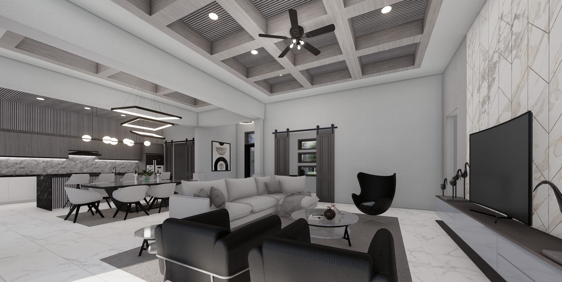 Aion M2 living area, alternate view