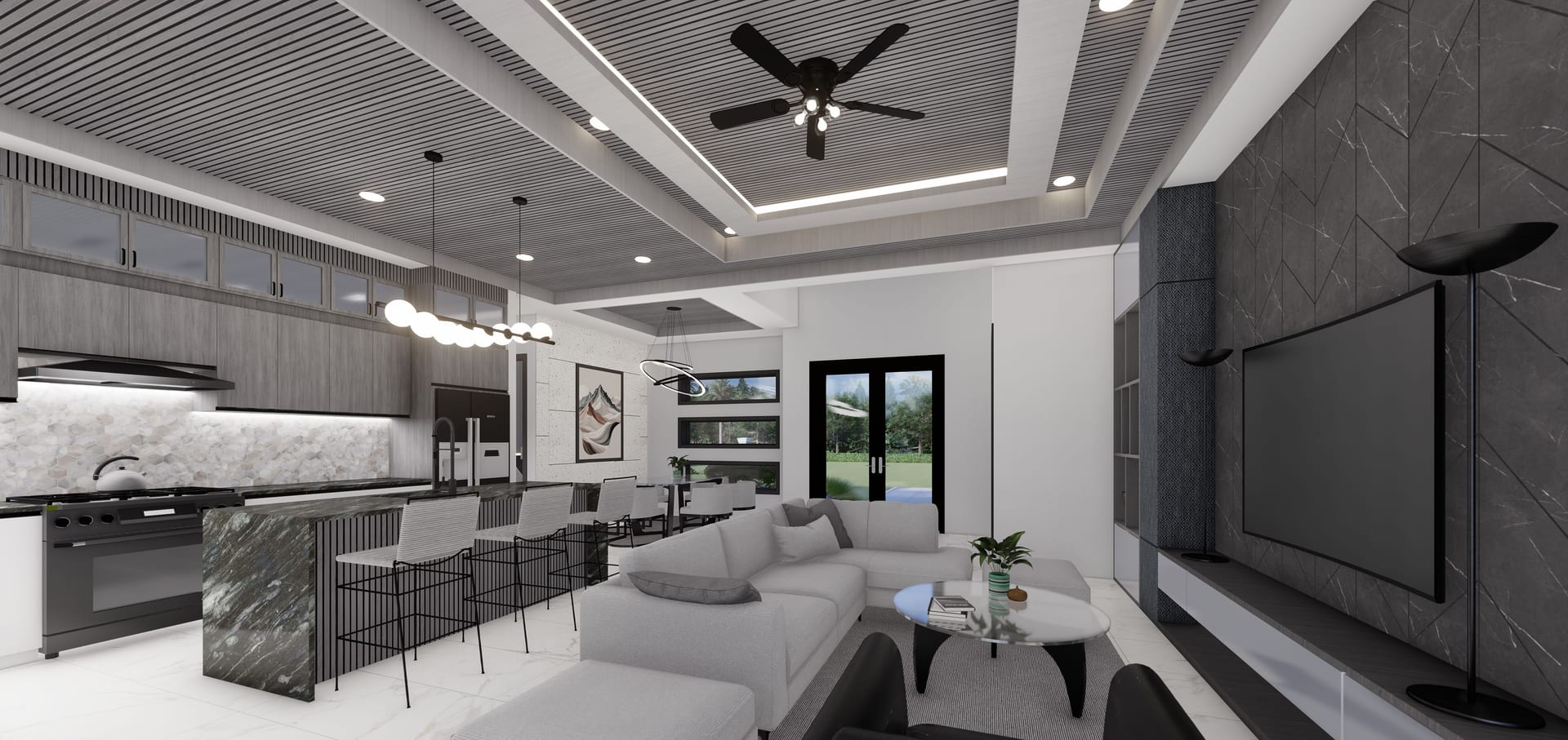 Alcyone M2 living area, alternate view