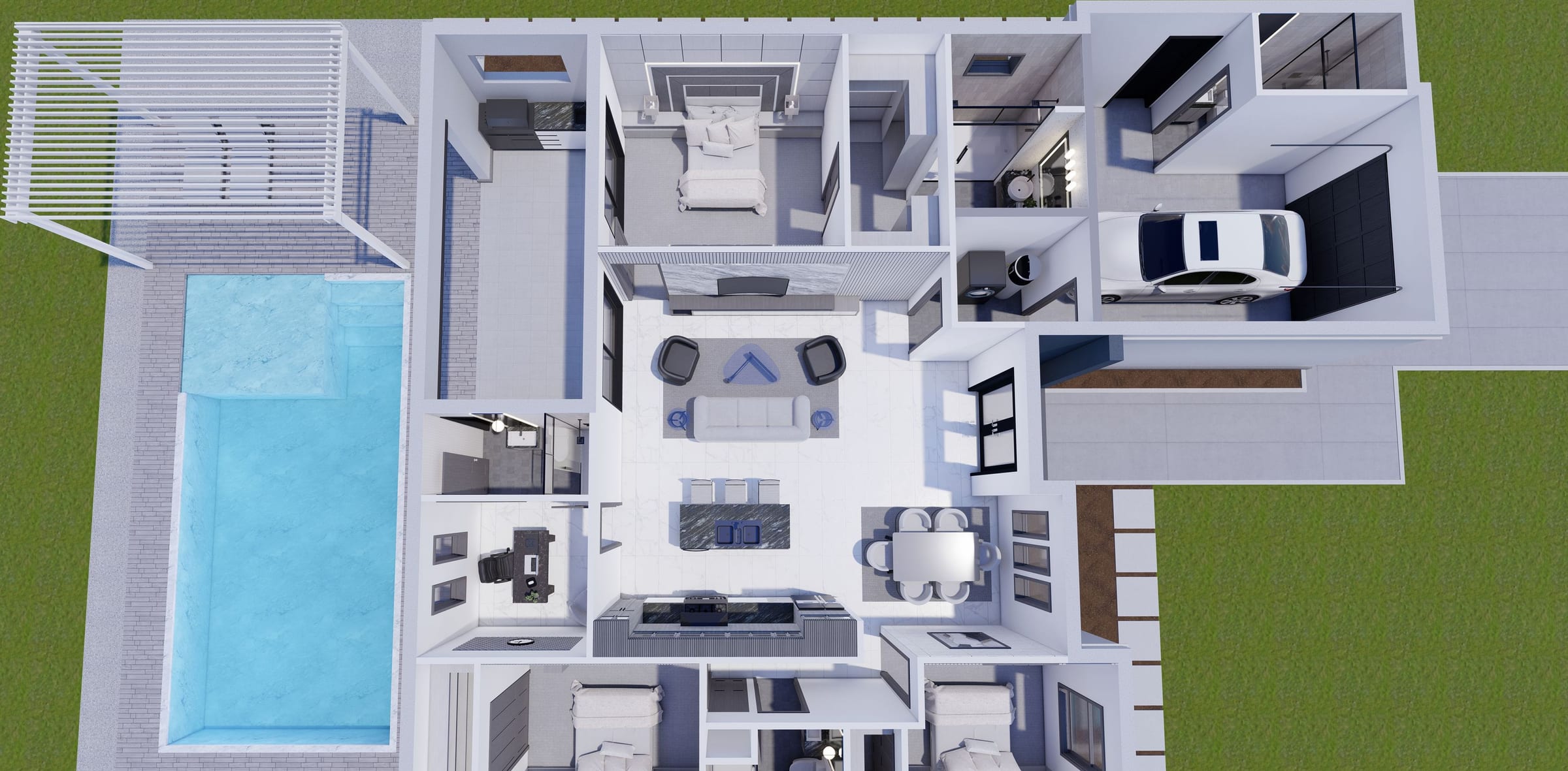 Alcyone M3 3D floor plan, side view