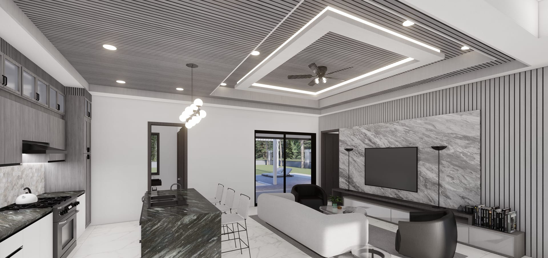 Alcyone M3 living area, alternate view