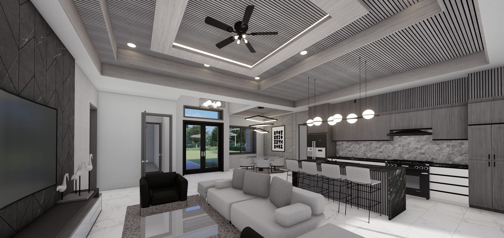 Amantea M1 living area, alternate view