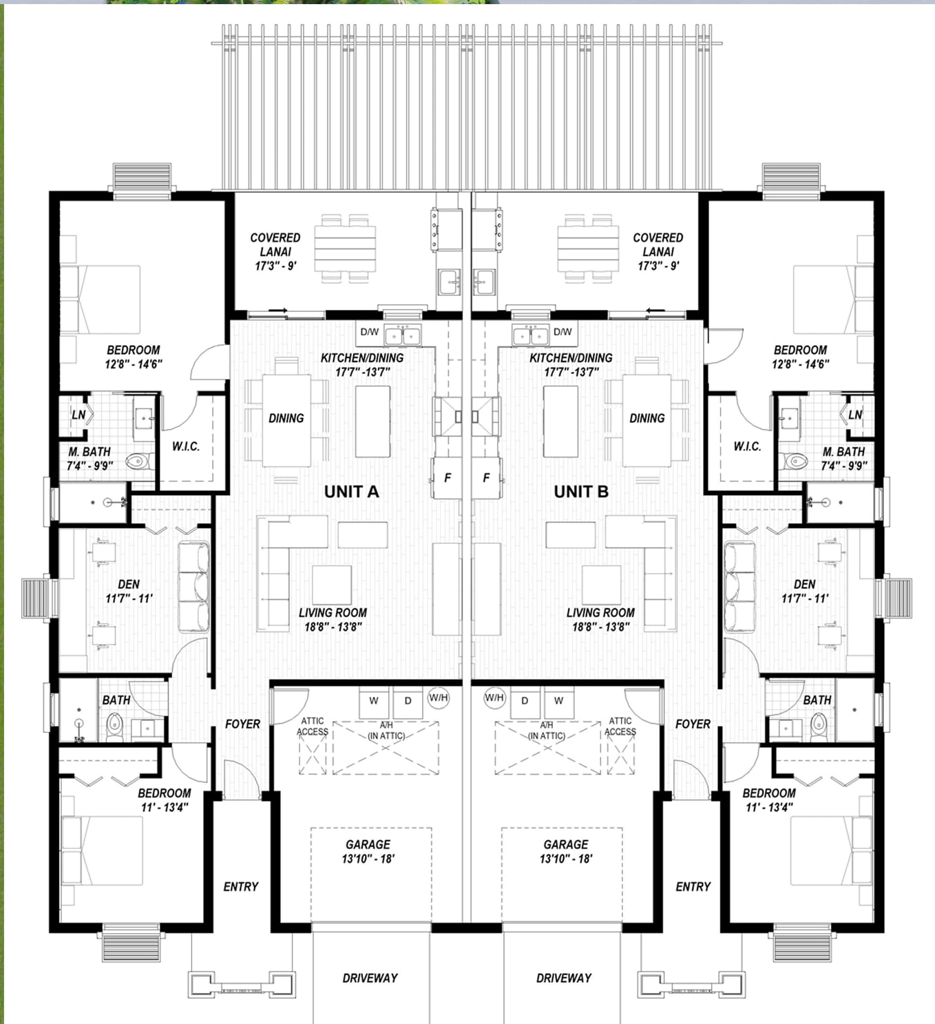 Angelia 2D floor plan with dimensions