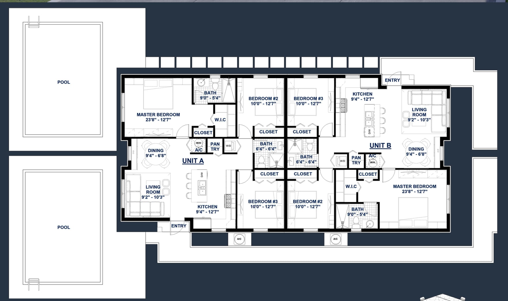 Aoide 2D floor plan with dimensions