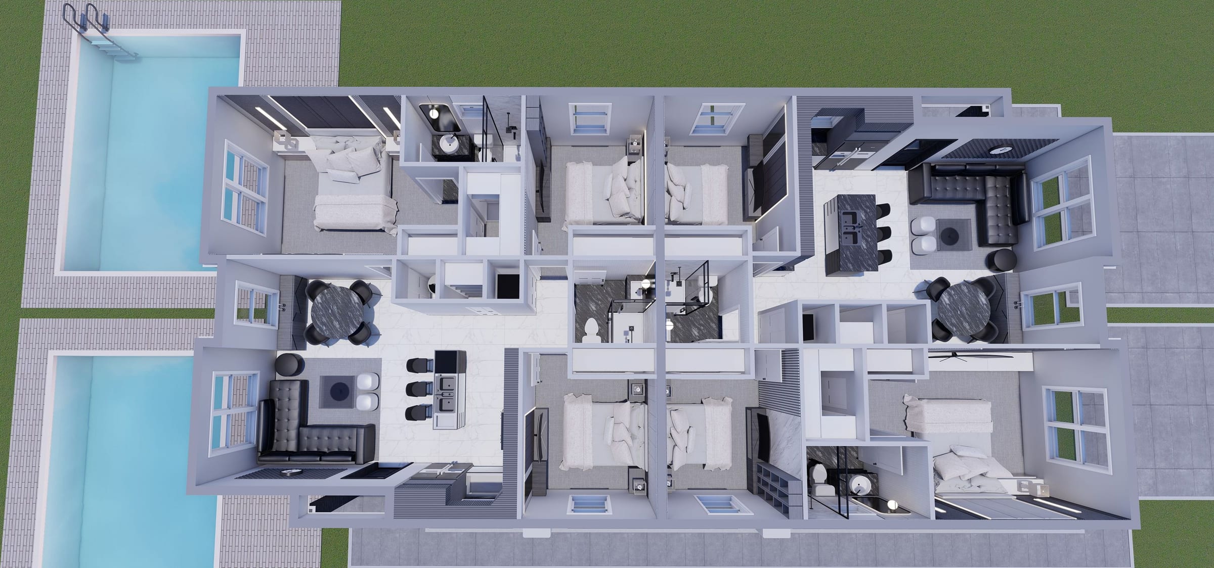 Aoide 3D floor plan, side view
