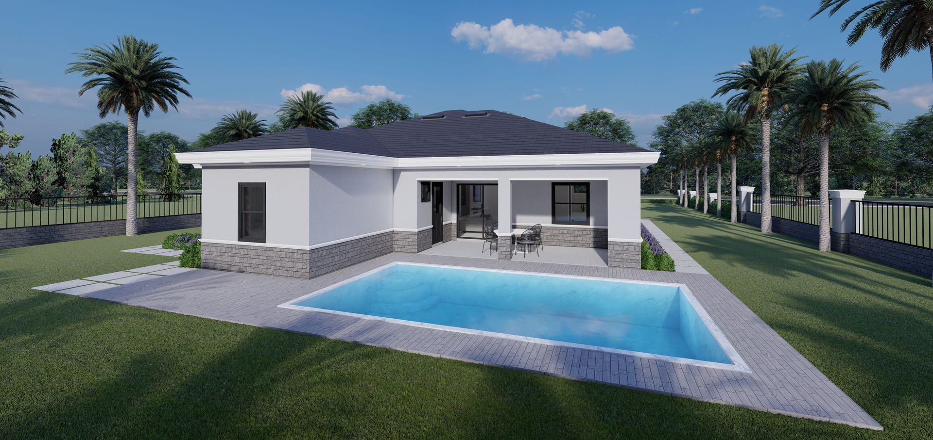 Arae rear facade