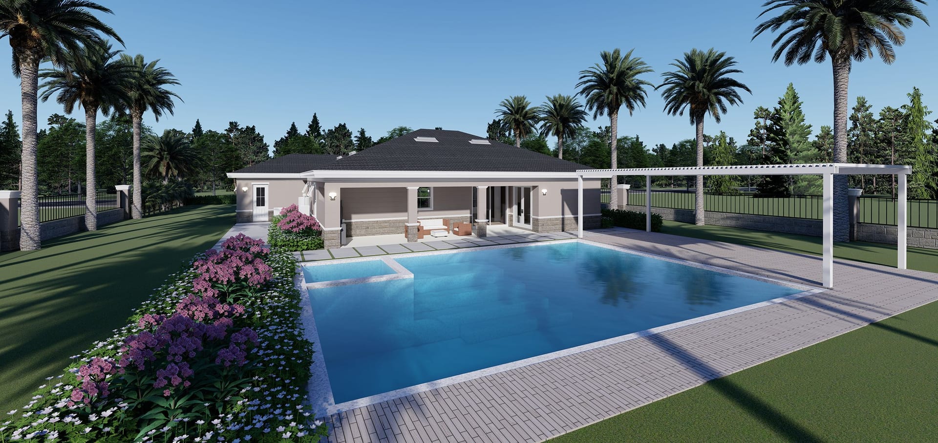 Argus M1 3C Garage rear facade