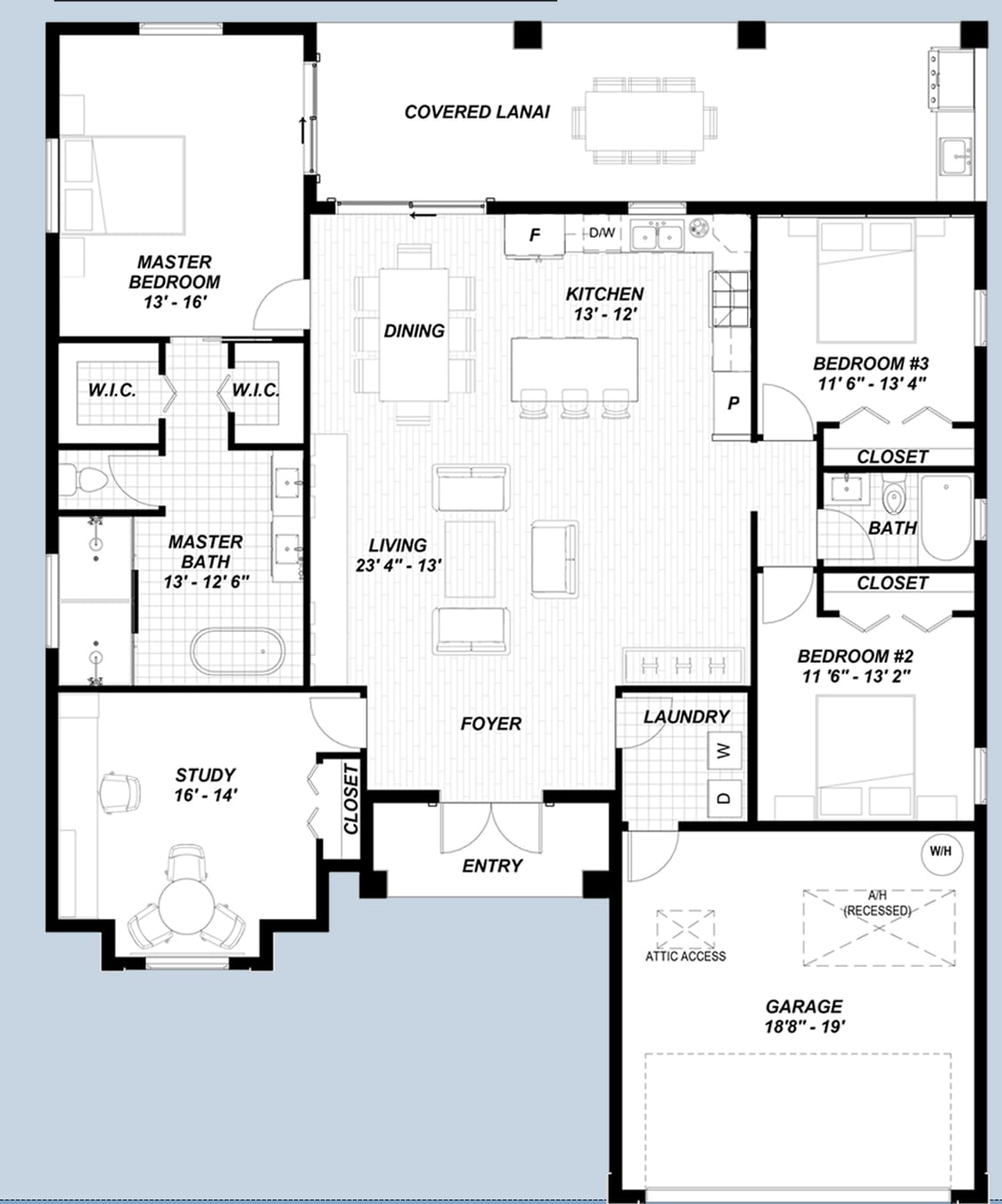 Argus 2D floor plan with dimensions