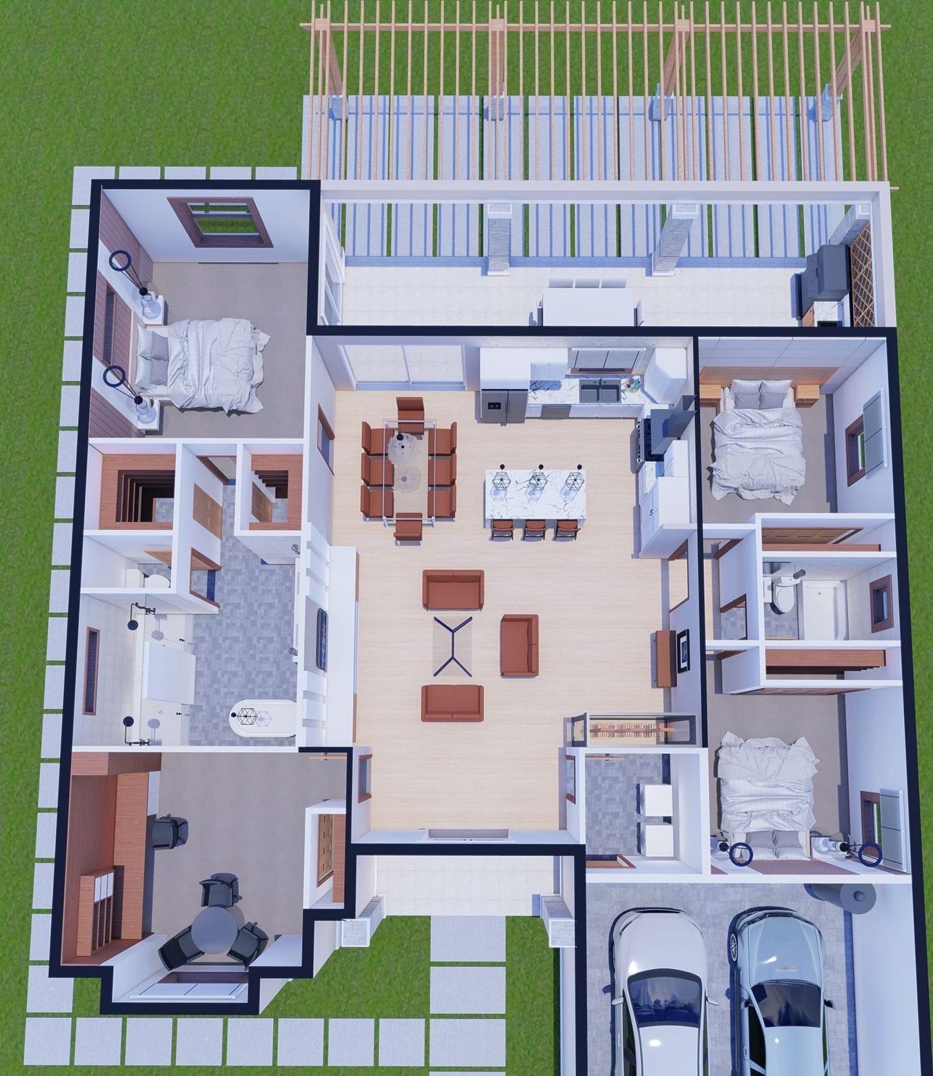 Argus 3D floor plan, top-down
