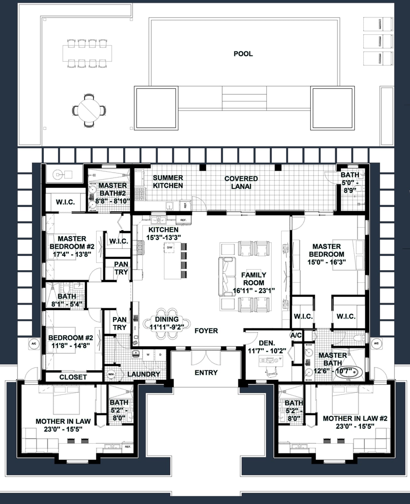 Arktos M4 2D floor plan with dimensions