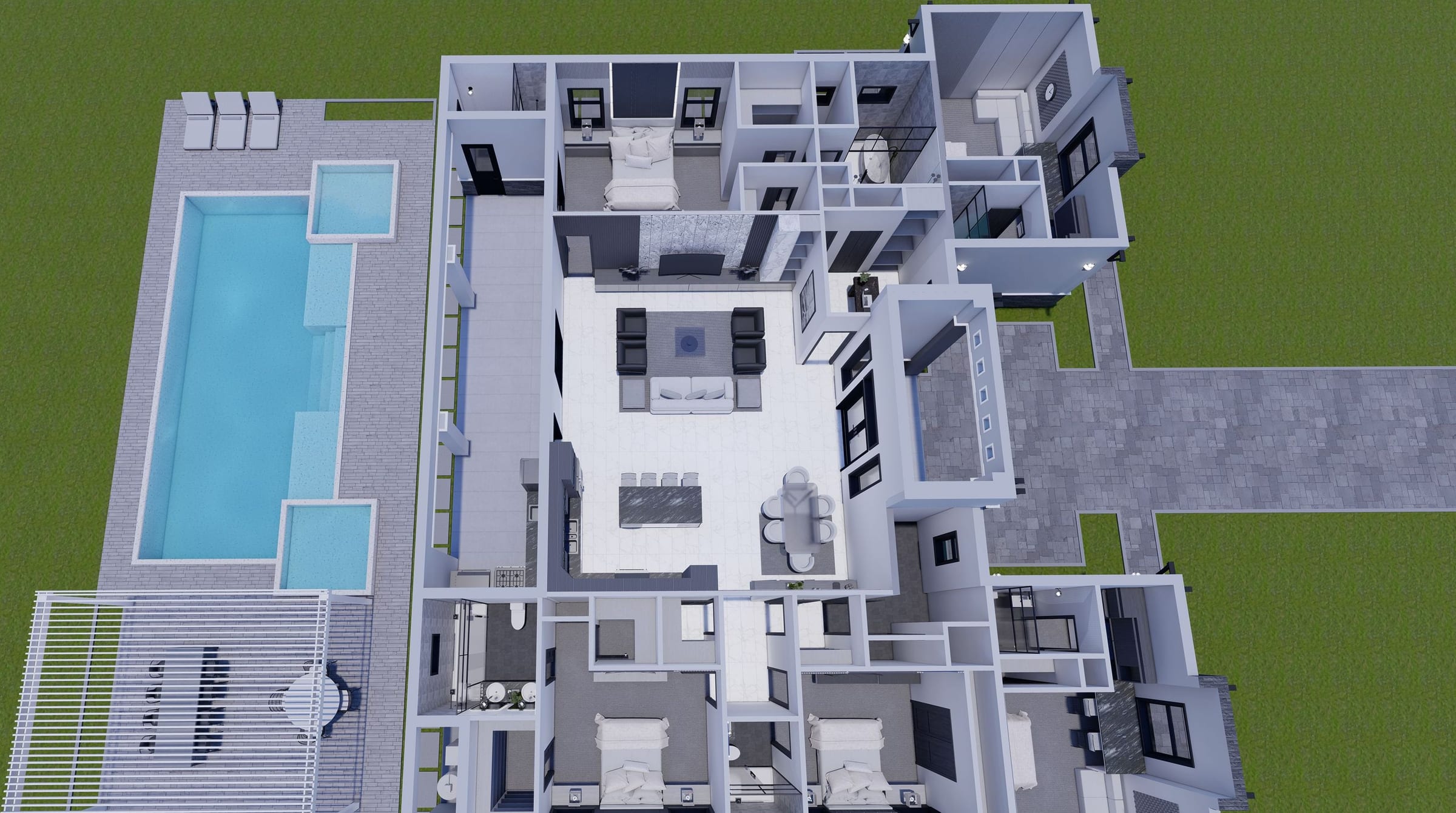 Arktos M4 3D floor plan, side view