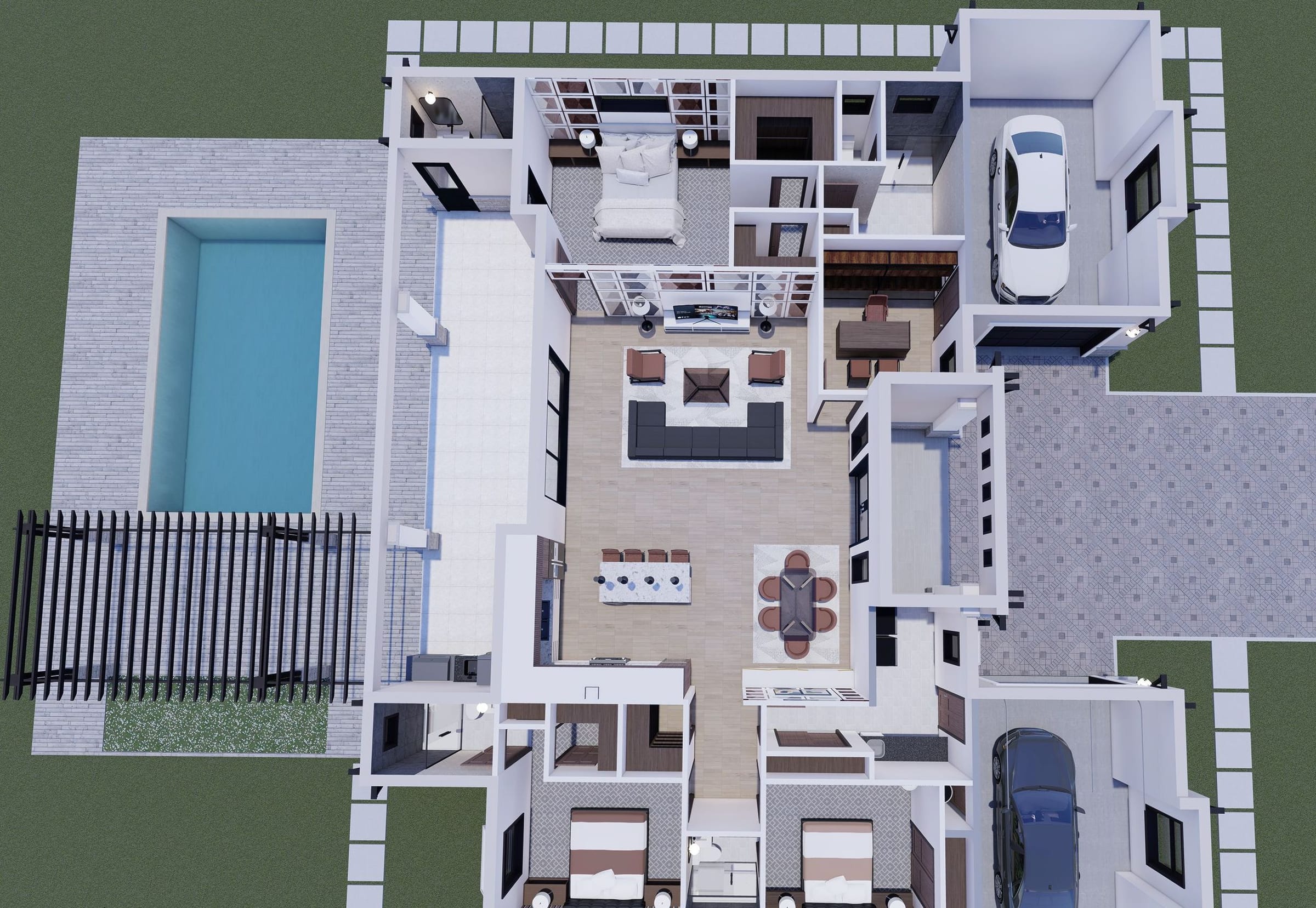 Arktos 3D floor plan, side view