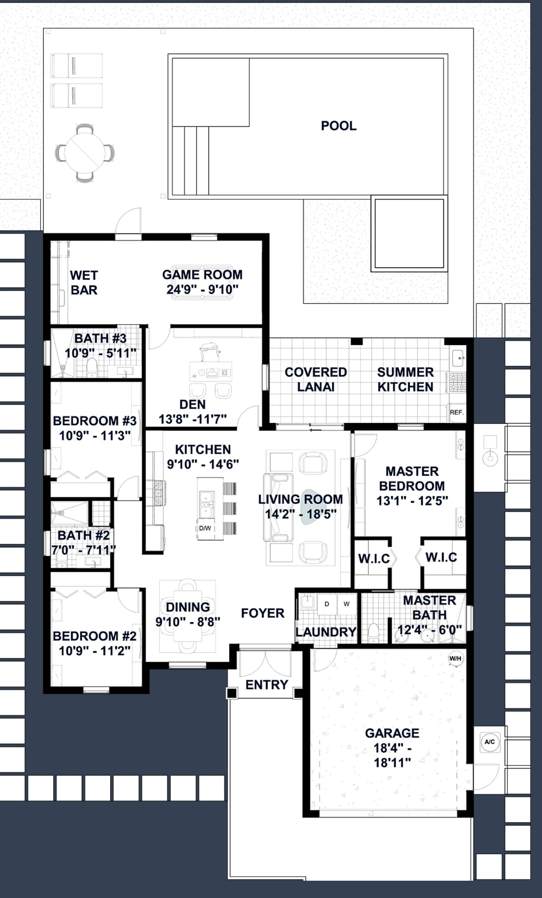 Astrape 2D floor plan with dimensions