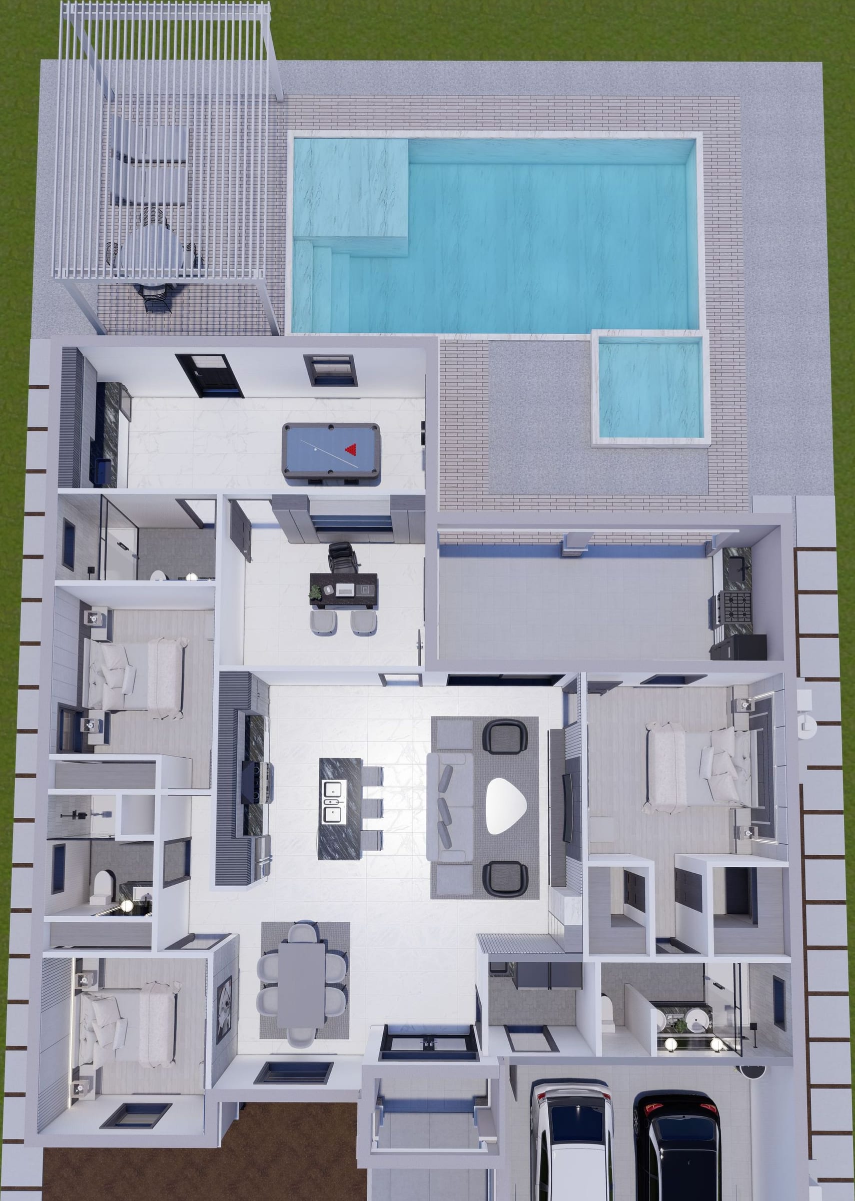 Astrape 3D floor plan, top-down