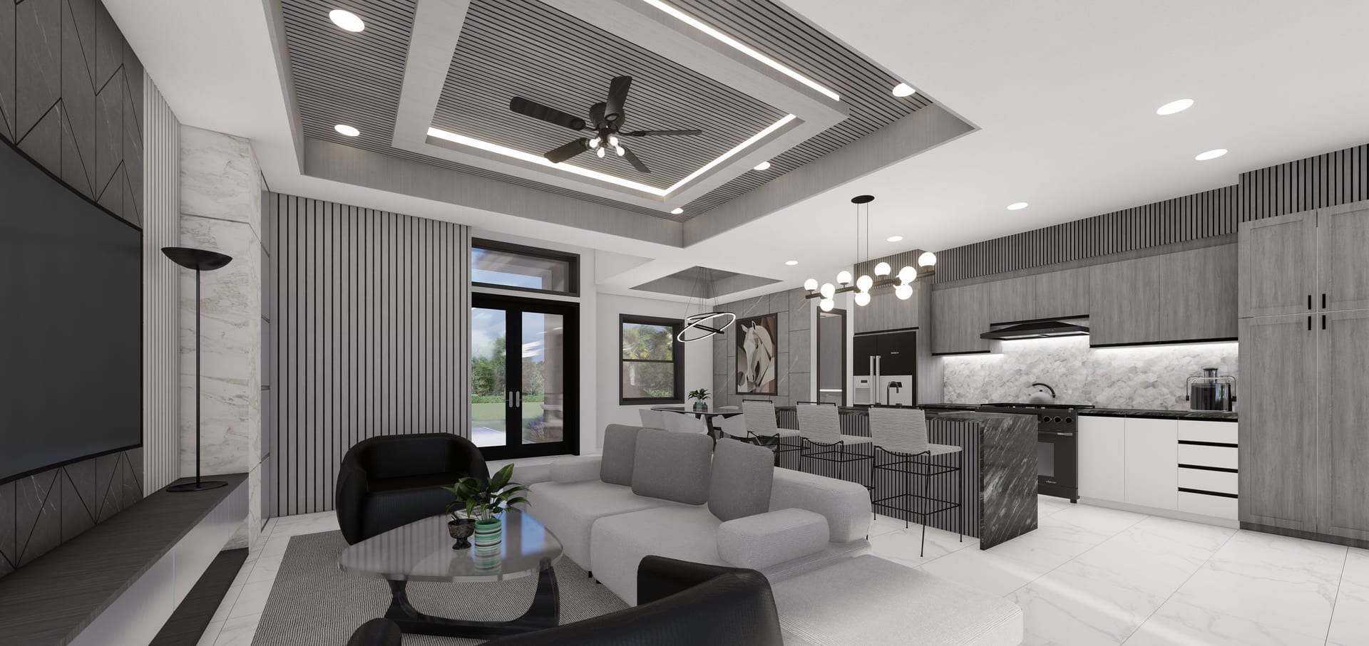 Astrape living area, alternate view