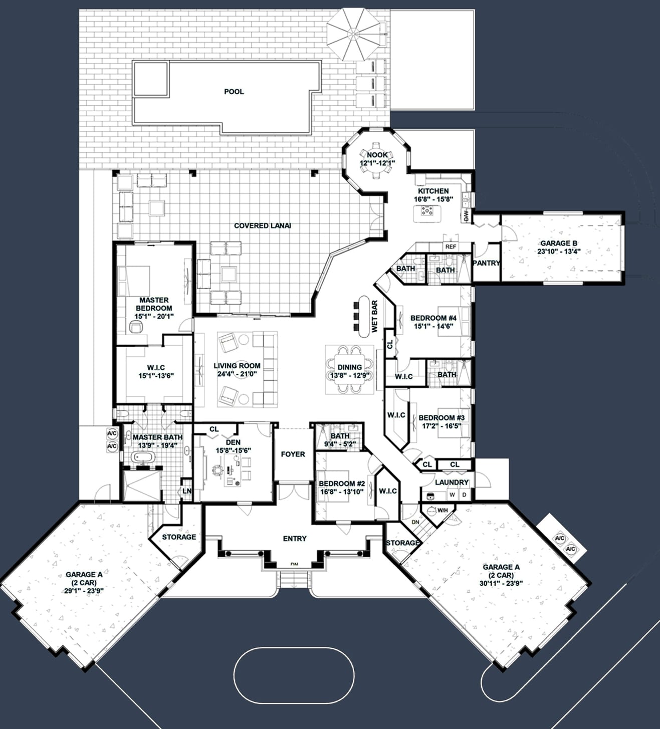 Attis 2D floor plan with dimensions