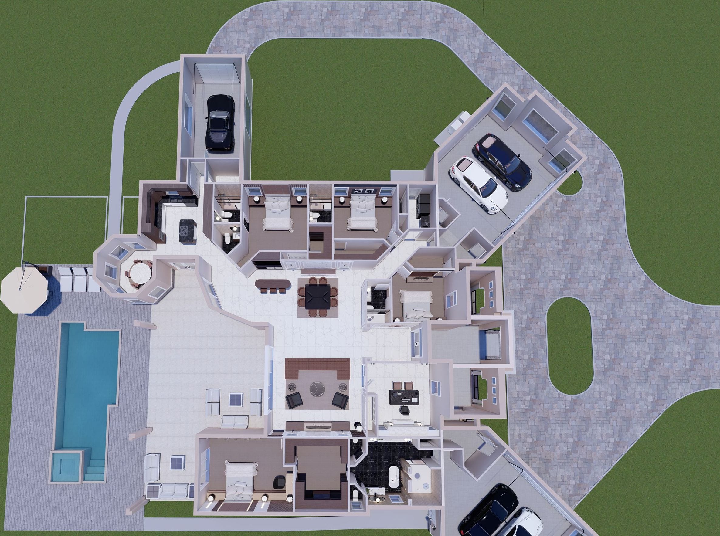 Attis 3D floor plan, side view