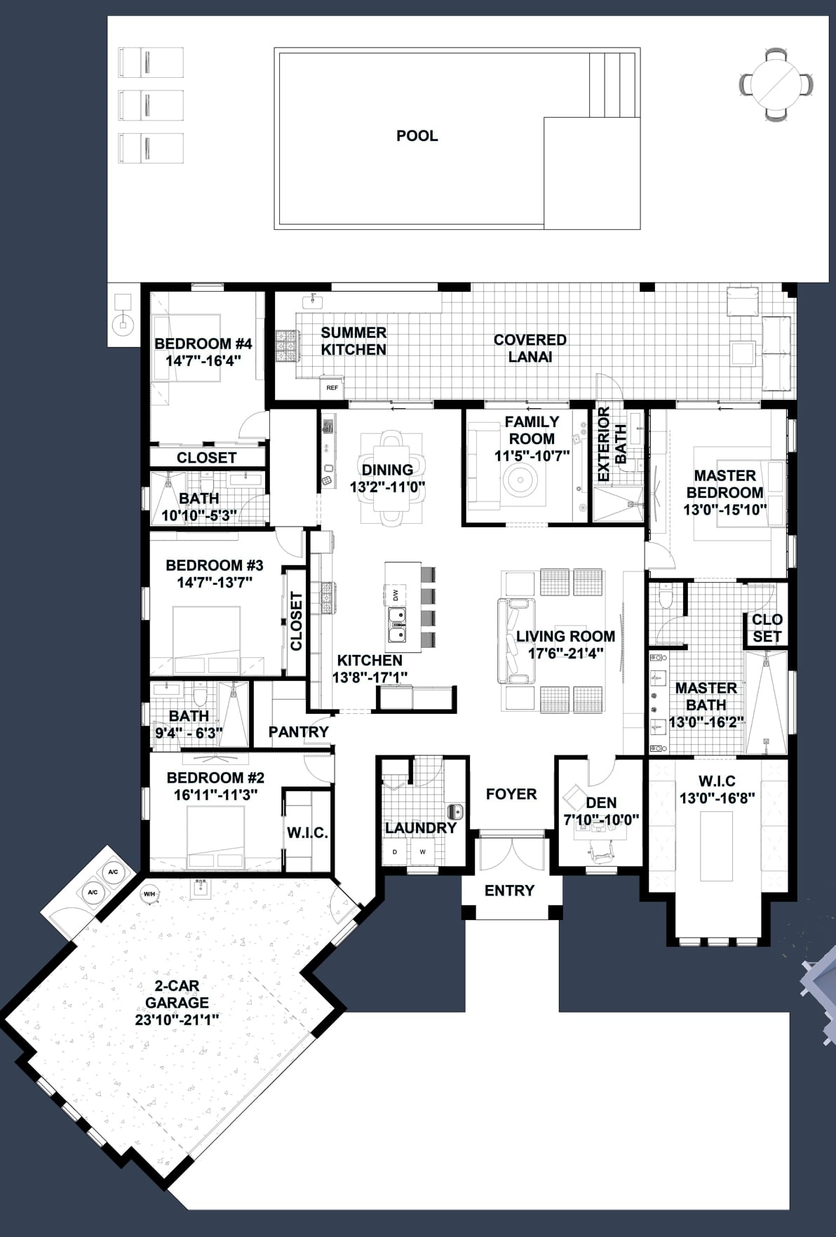 Bakis M1 2D floor plan with dimensions