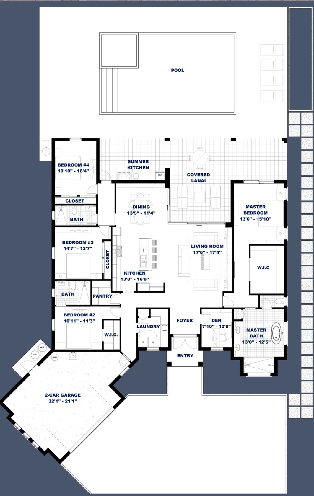 Bakis 2D floor plan with dimensions