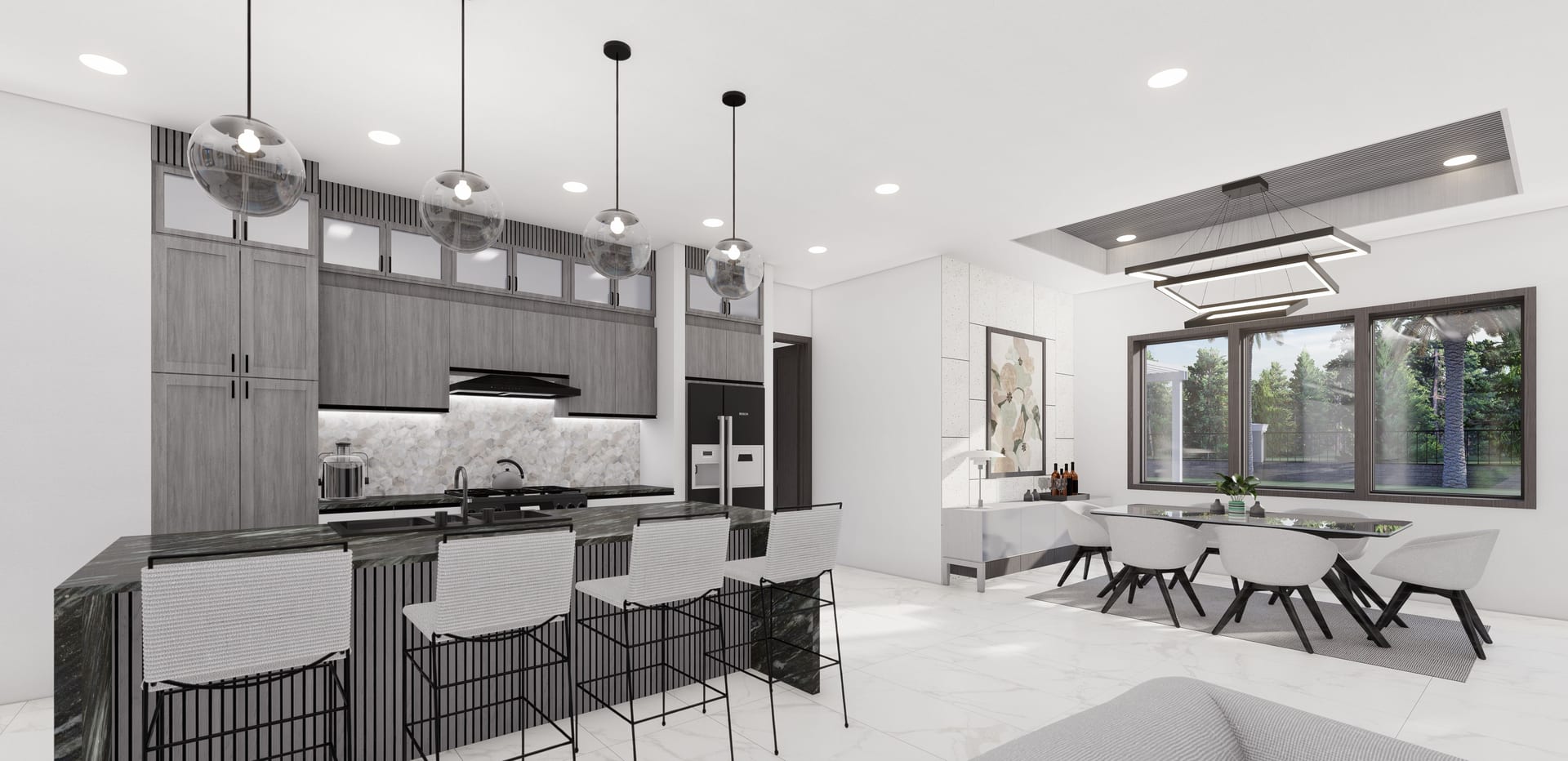 Baracoa M4 Side Garage kitchen