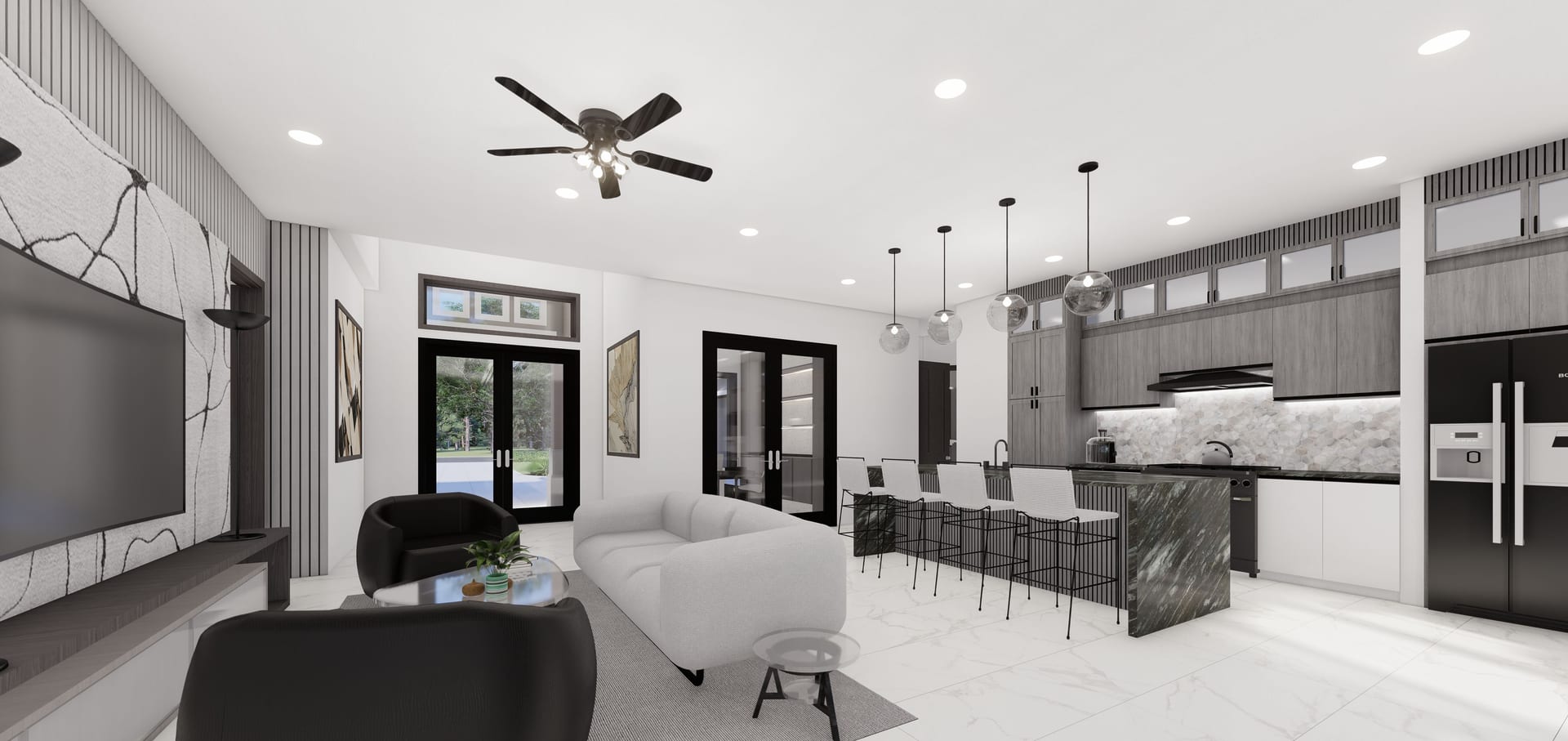 Baracoa M4 Side Garage living area