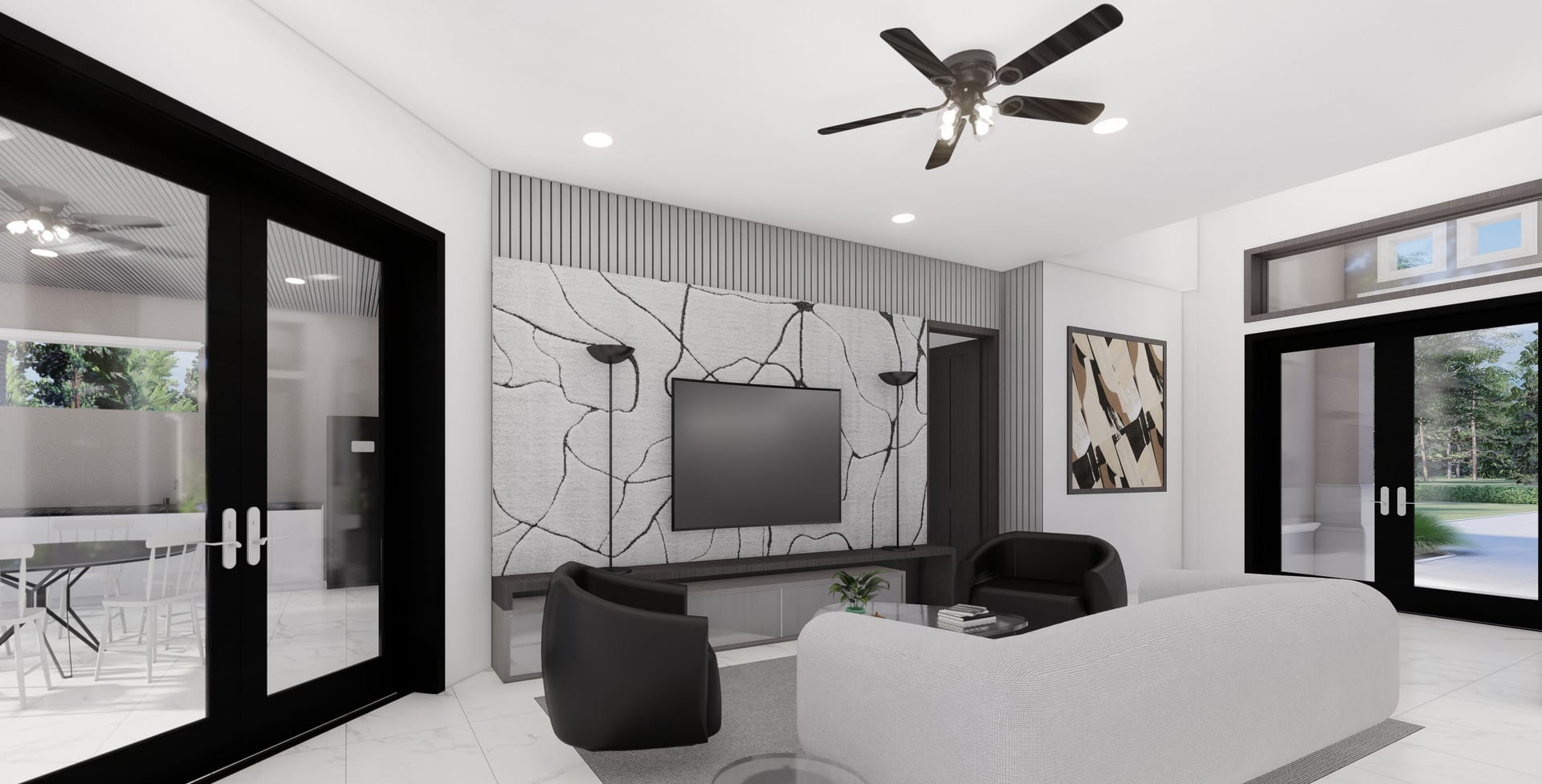 Baracoa M4 Side Garage living area, alternate view