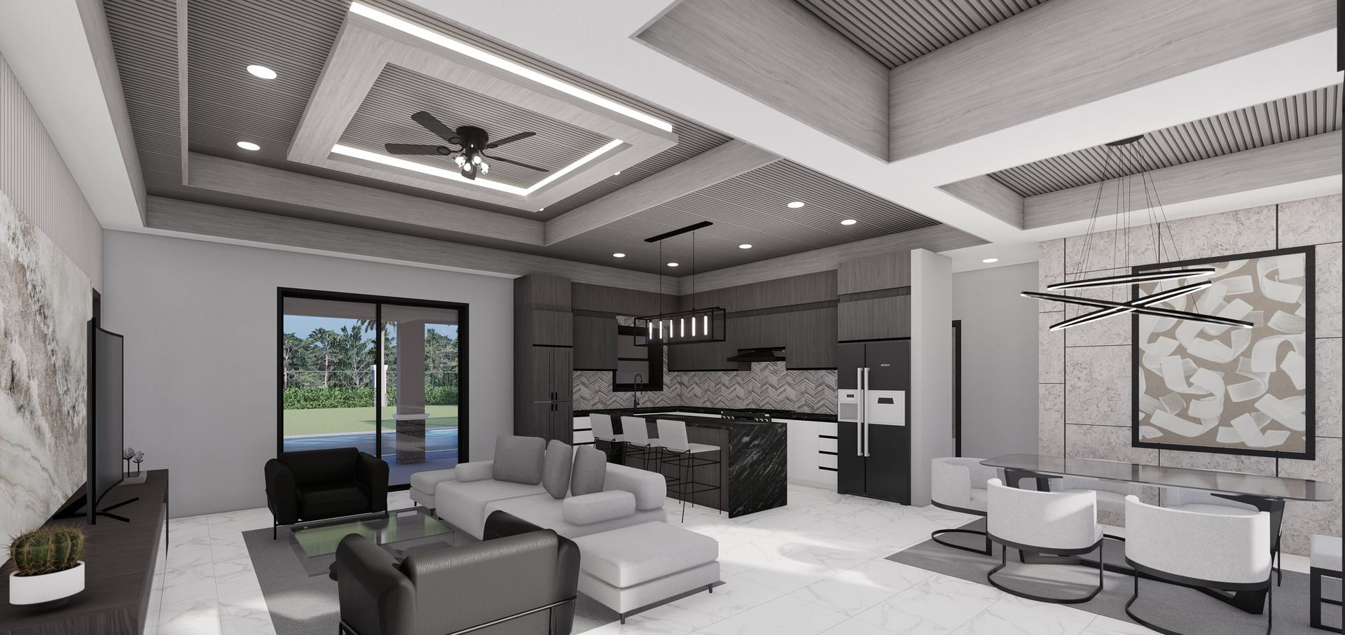 Caeneus M1 living area, alternate view