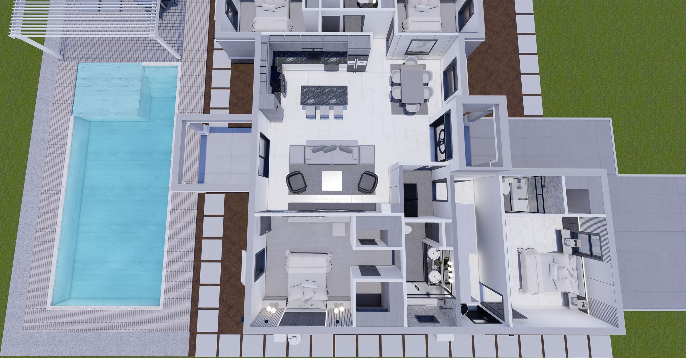 Caeneus Op.ADU 3D floor plan, side view