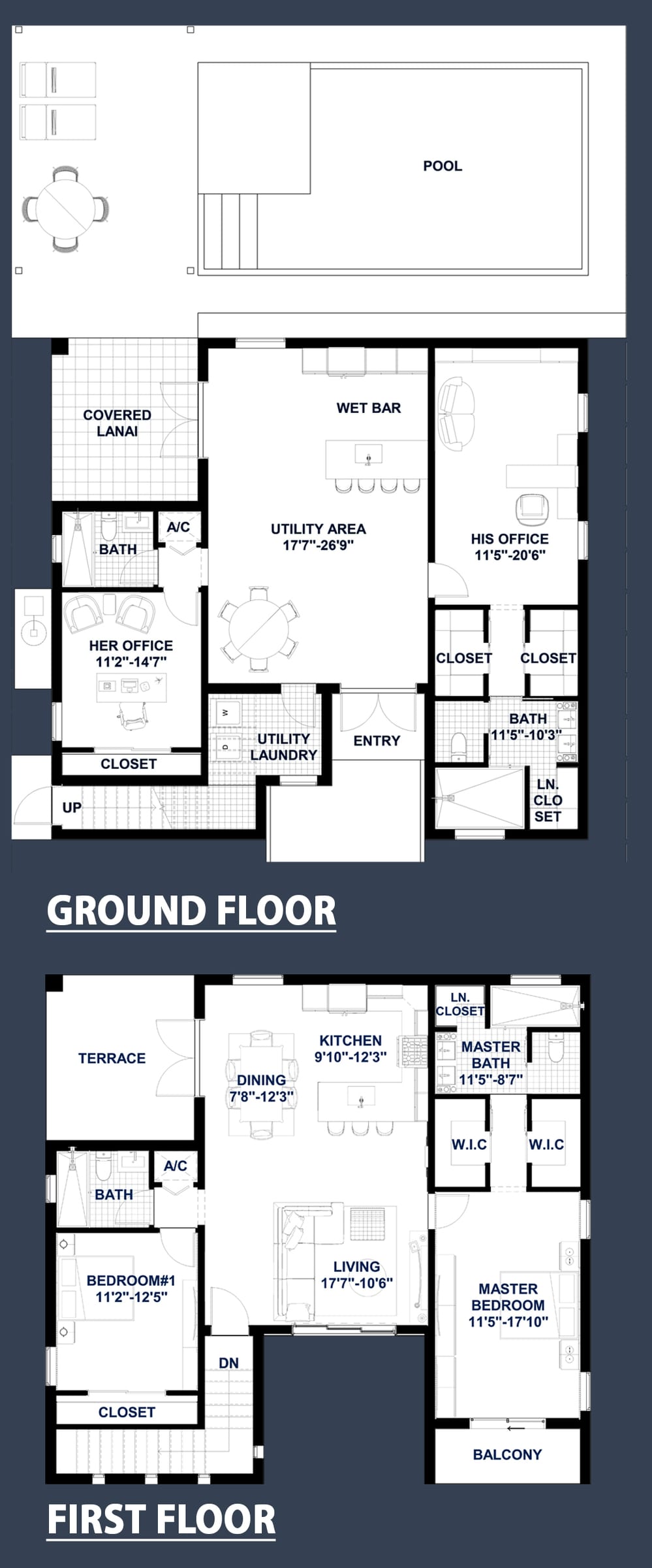 Cepheus 2D floor plan with dimensions