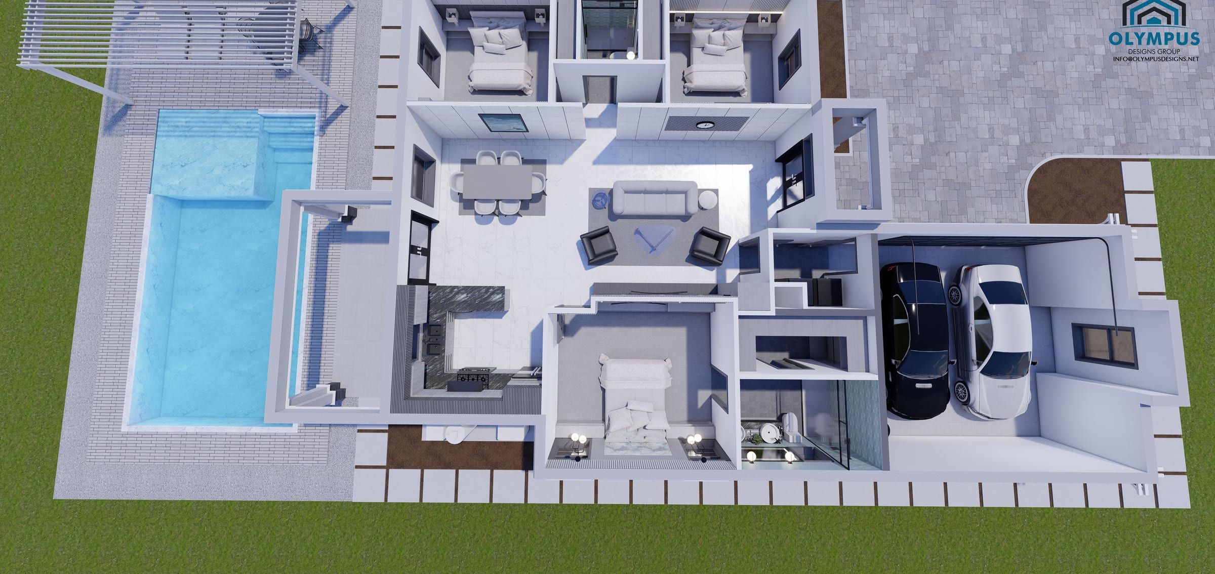 Cerastes 3D floor plan, side view