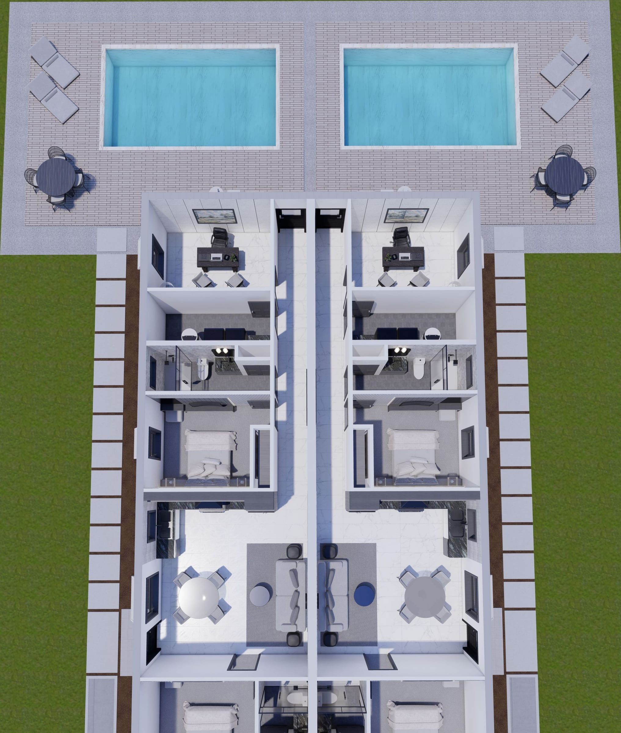 Charon 3D floor plan, top-down