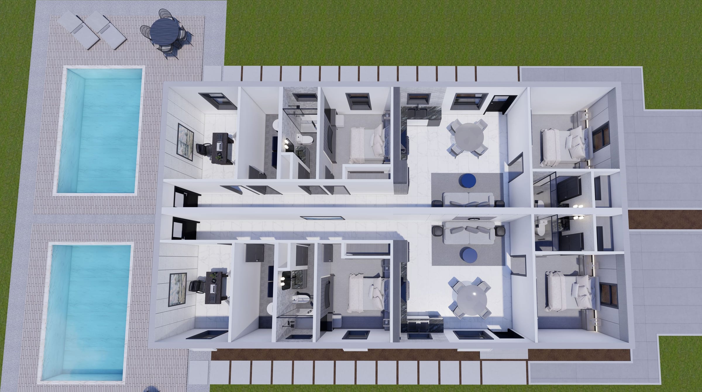 Charon 3D floor plan, side view
