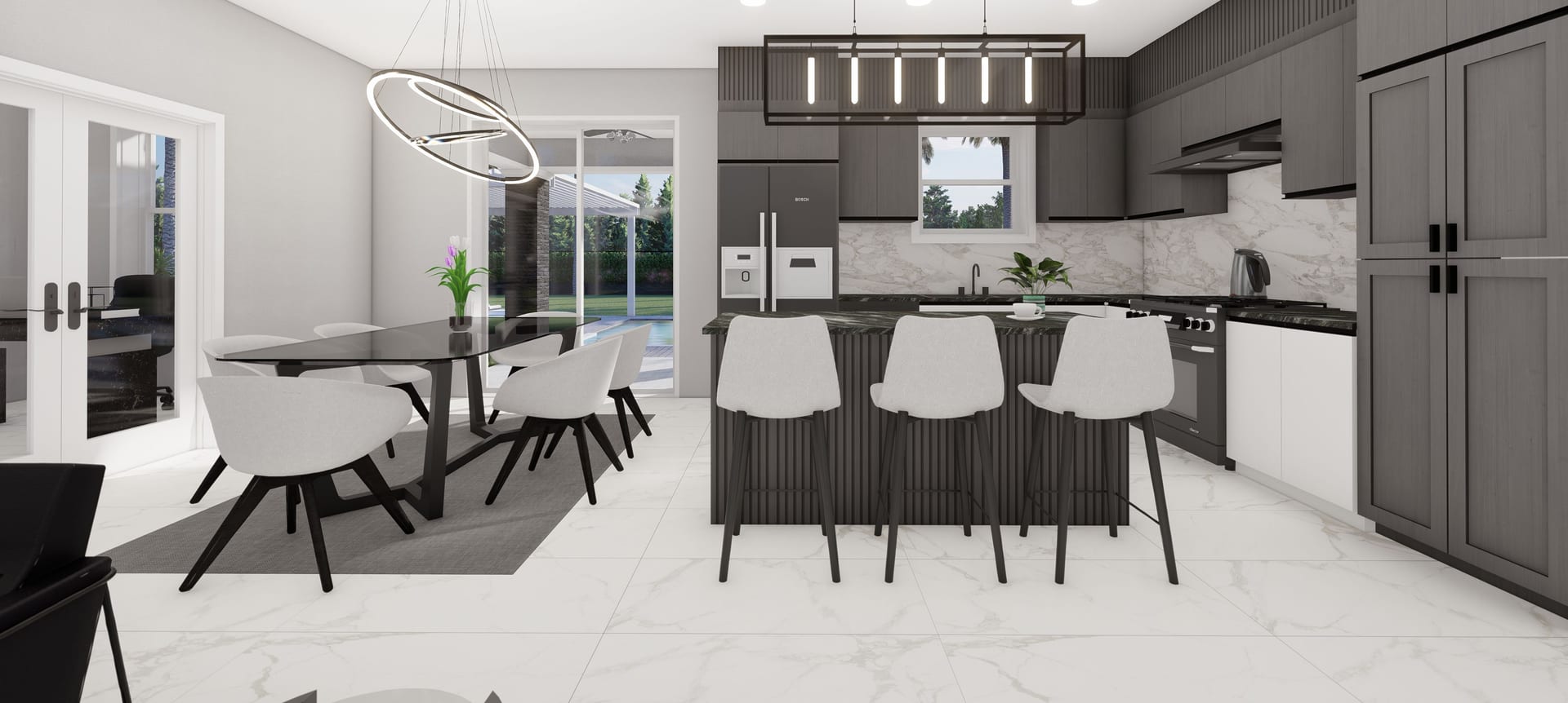 Circe Op. Garage Front kitchen