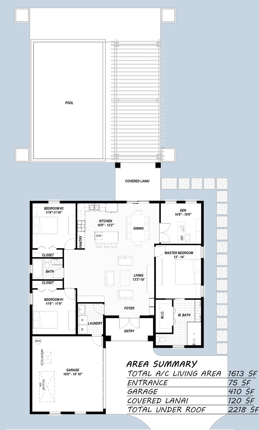 Circe 2D floor plan with dimensions