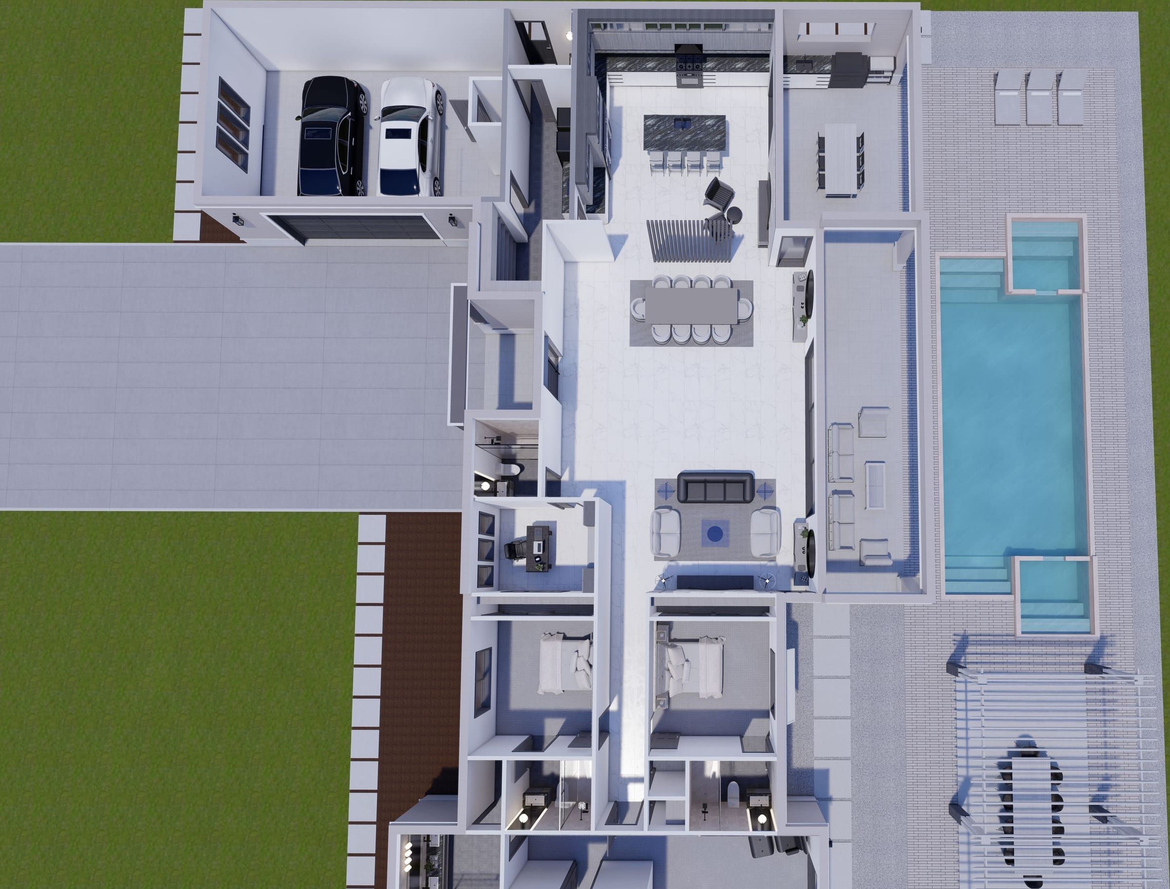 Corus M1 3D floor plan, side view