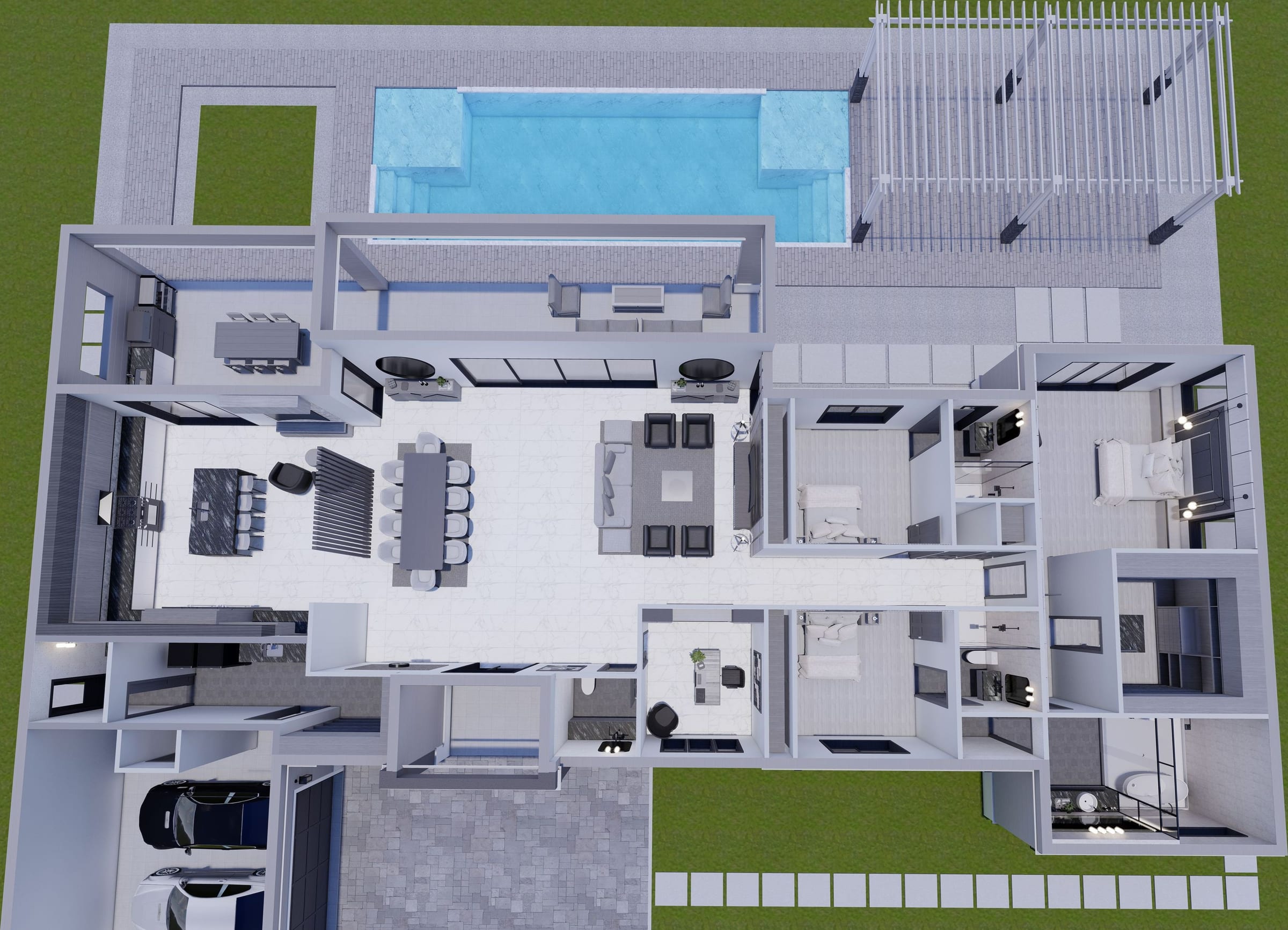 Corus 3D floor plan, top-down