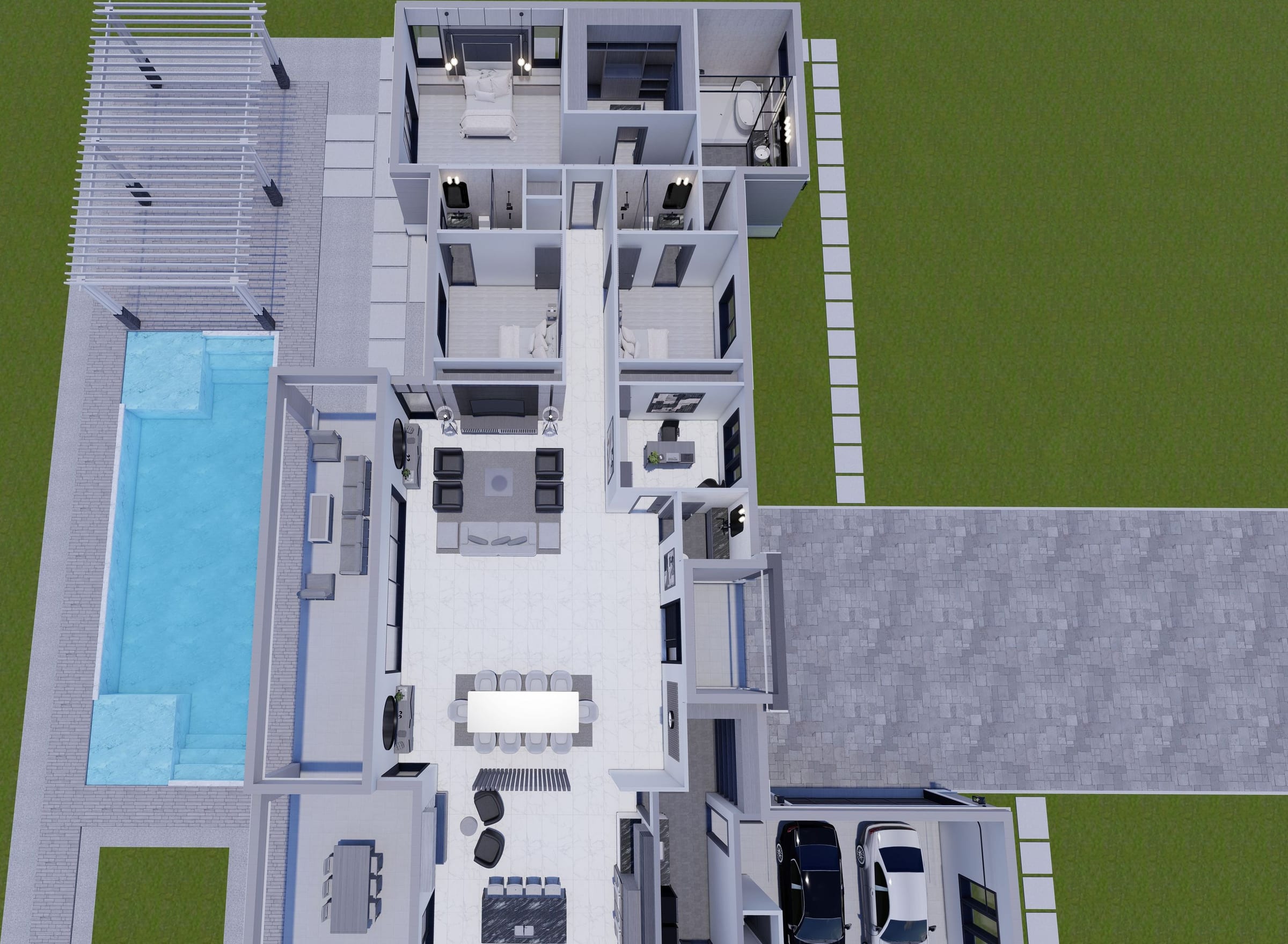 Corus 3D floor plan, side view