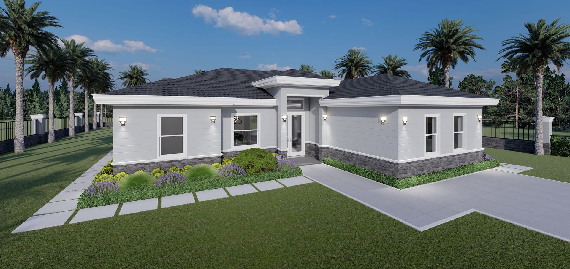 Cres M1 (No Garage) Op.2 front-side facade
